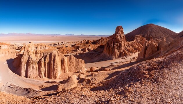 rock formations in atacama desert