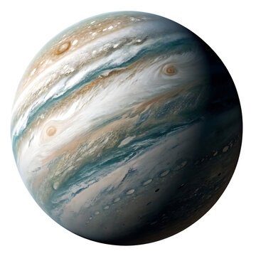 Rogue planet isolated on a transparent background