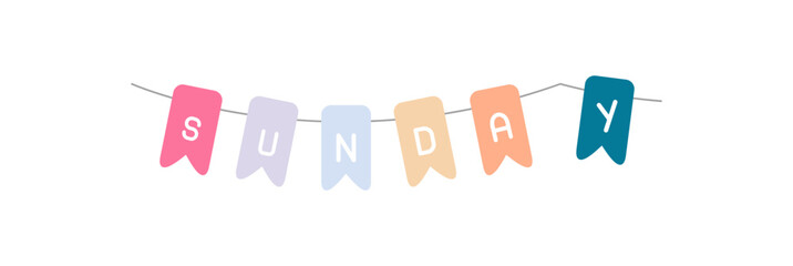 Sunday Bunting Garland Icon