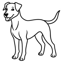 Stylish Canine Line Art Design