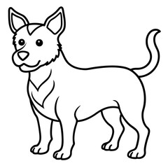 Stylish Canine Line Art Design