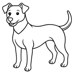 Stylish Canine Line Art Design