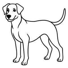 Stylish Canine Line Art Design