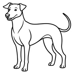 Stylish Canine Line Art Design