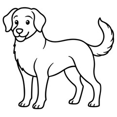 Stylish Canine Line Art Design