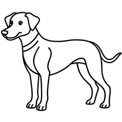 Stylish Canine Line Art Design
