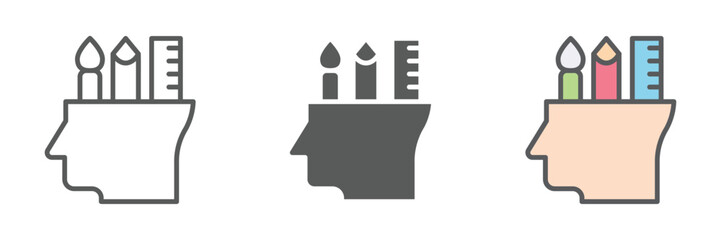 Creative Icons Set – Vector Illustrations in Multiple Styles