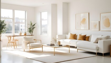 Fototapeta premium Photo interior modern design room 3d illustration