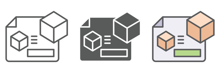 Development Icons Set – Vector Illustrations in Multiple Styles