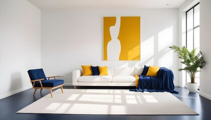 Photo interior modern design room 3d illustration