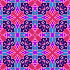 pattern batik flower damask ethnic boho ikat texture tribal geometric background