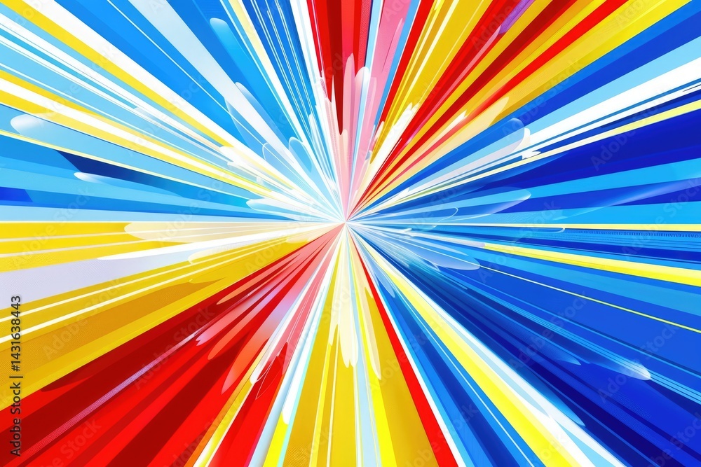 Poster the close up abstract picture of the primary colour has been mixing with each other and white color,