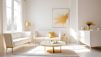 Photo interior modern design room 3d illustration