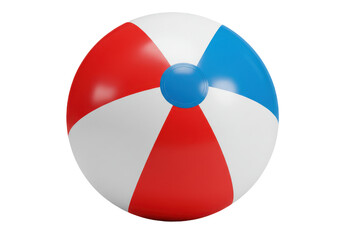 Obraz premium Whimsical beach ball floating midair a burst of vibrant colors against a stark black canvas