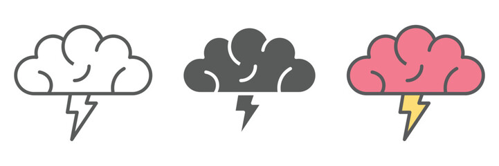 Idea Icons Set – Vector Illustrations in Multiple Styles