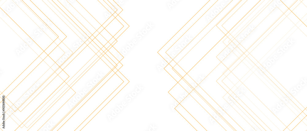 Fototapete Abstract Elegant modern gold line with luxury geometric square shape. Angular diamond and square shapes lines with soft gradient. Futuristic geometric shape with realistic lines. 