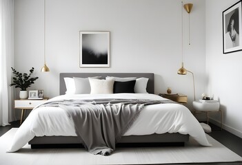 Photo interior modern design room 3d illustration