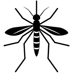 Animal Mosquito silhouette vector illustrator 