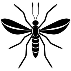 Animal Mosquito silhouette vector illustrator 