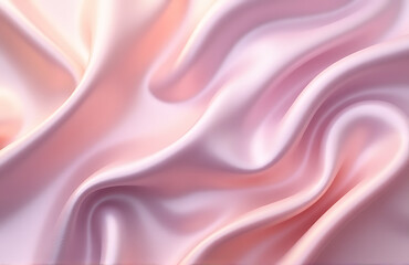 Obraz premium Soft pastel colors blend into a luxurious silk fabric with matte and shimmer effects in a versatile template for special occasions._00002_