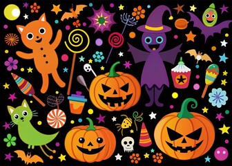 Halloween Coloring Book Silhouette: Spooky Fun for Kids