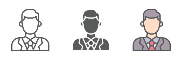 Intern Icons Set – Vector Illustrations in Multiple Styles