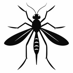 Timeless Mosquito Silhouette Art