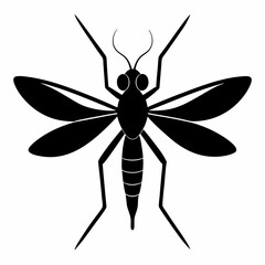 Timeless Mosquito Silhouette Art