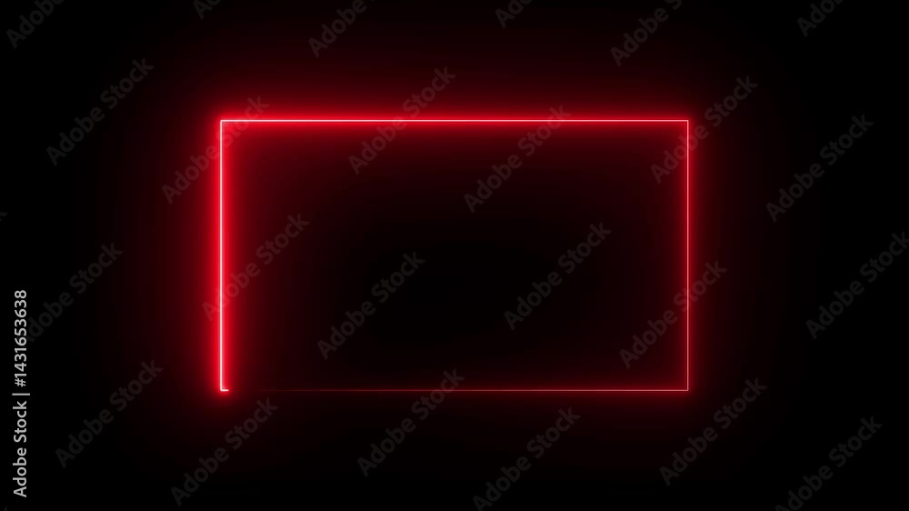 Poster abstract glowing neon rectangle border frame in the shape rectangle glowing and futuristic energy li