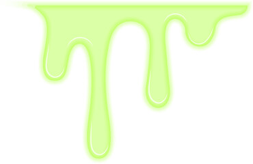 Vector of a green toxic liquid forming an irregular stain, appearing as a burnt residue of a radioactive substance.