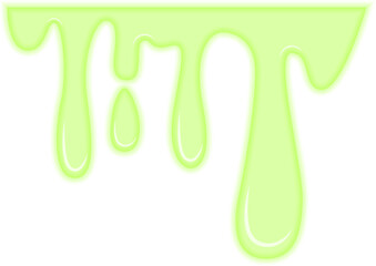 Viscous green liquid dripping continuously, representing a toxic fuel leak or hazardous chemical substance.