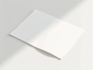 Sheet of paper on the table. Mockup.