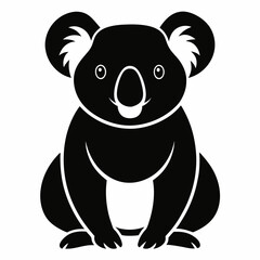 Stylized Koala Silhouette Vector