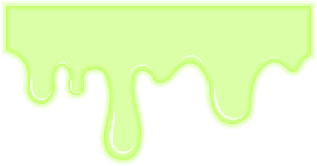 Green liquid gradually seeping and spreading from a central point.