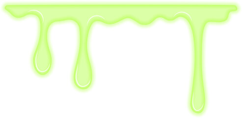 Diffused green liquid stain with a subtle smoky effect.