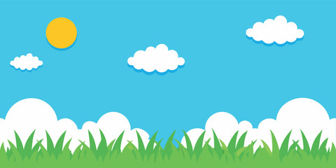 Obraz premium sky and grass