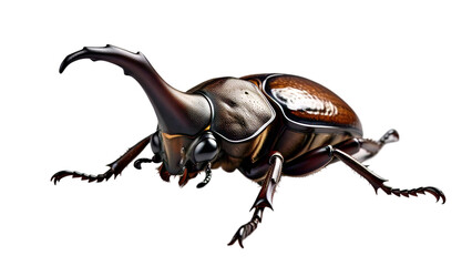 Hercules Beetle - Side View, Detailed Horns