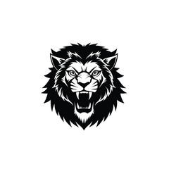 lion head vector illustration on white background