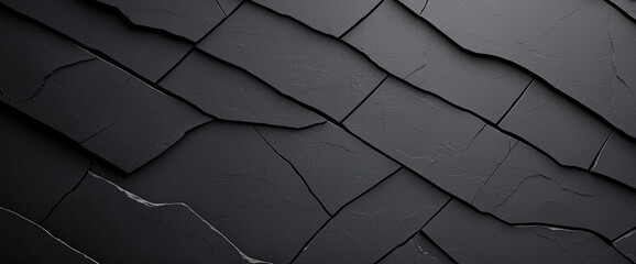 textured black surface with cracked patterns, showcasing dark gray concrete appearance that evokes sense of depth and intrigue. design is modern and artistic, perfect for backgrounds