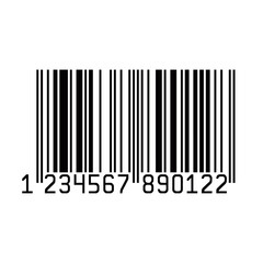 EAN 13 Barcode vector background transparent