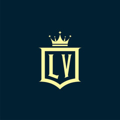 initials law firm logo design vector	