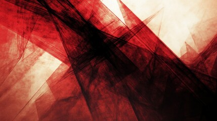 Abstract red and beige textured background with intersecting lines and shapes.