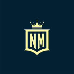 initials law firm logo design vector	