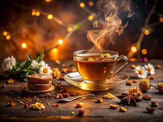 Fototapeta premium International Tea Day: A Warm Cup of Tea, Festive Celebration