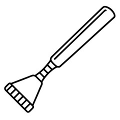 Scraper line art vector isolated on white background 