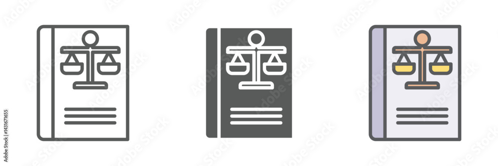 Poster rule icons set – vector illustrations in multiple styles