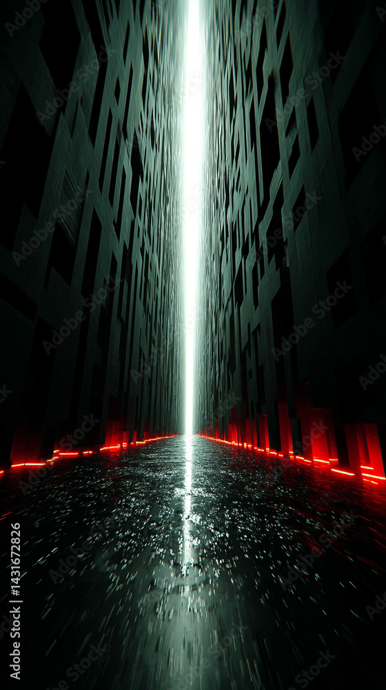Sticker a surreal digital rendering of endless outer space symbolizes infinite possibilities, futuristic exp