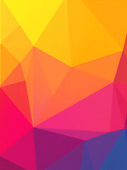 Colorful background features an orange yellow pink abstract geometric pattern ideal for a web banner or bright art backdrop design._00001_