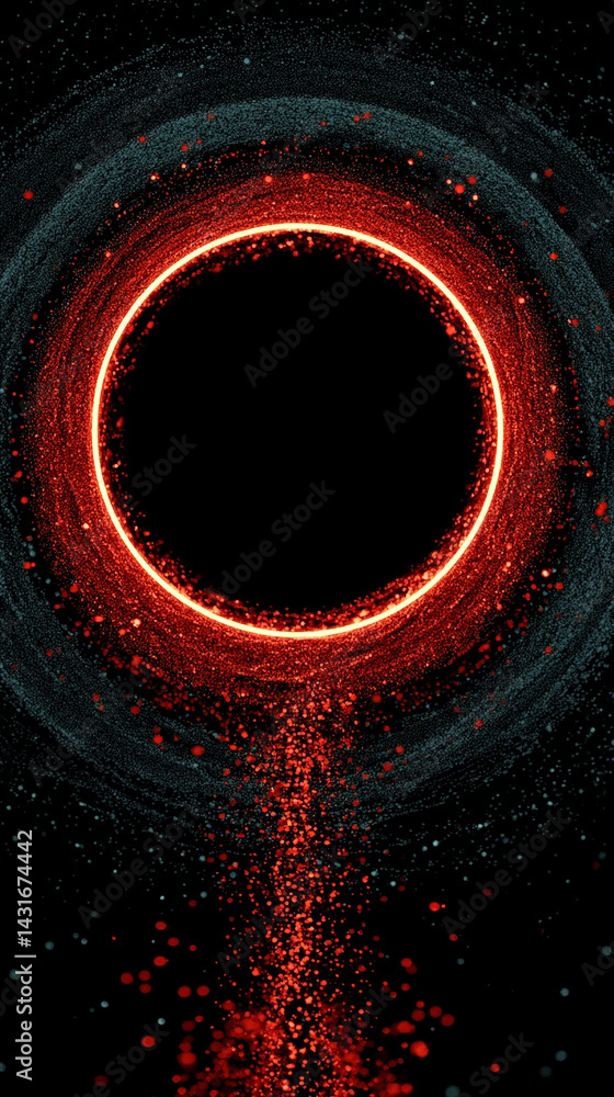 Sticker a surreal digital rendering of endless outer space symbolizes infinite possibilities, futuristic exp