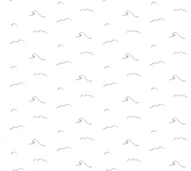 Water sea wave line pattern background. Vector graphic ink illustration. Banner, poster, wrapping paper, sticker, print, modern textile design.